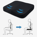 Contoured Seat Cushion for Tailbone and Hip Comfort