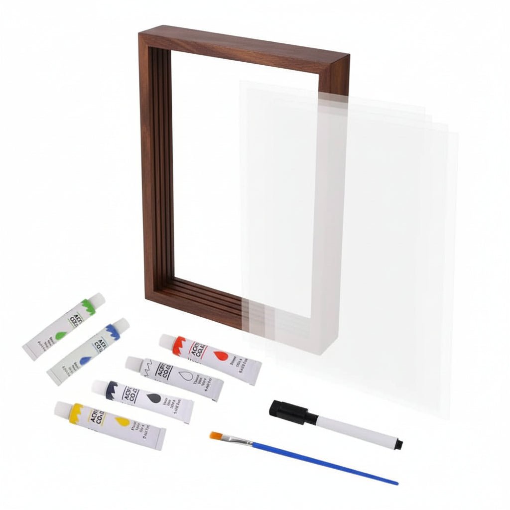 ETERNAL TRACES – Wooden Baby Hand & Footprint Keepsake Frame
