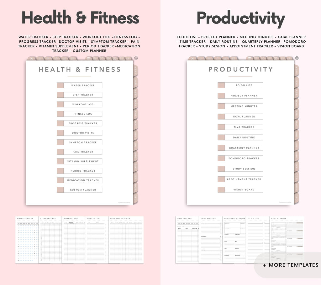 Portrait Digital Planner 2026 2027 2028 & Undated, Goodnotes Planner, Daily Planner, Weekly Planner, Notability Planner, iPad Planner
