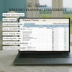 Wedding Planning Spreadsheet - Google Sheets Template | Budget Tracker, Checklist, Seating Chart, Timeline, Tips | Blue Digital Planner