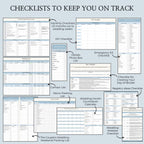 Wedding Planning Spreadsheet - Google Sheets Template | Budget Tracker, Checklist, Seating Chart, Timeline, Tips | Blue Digital Planner