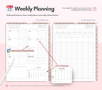 Portrait Digital Planner 2026 2027 2028 & Undated, Goodnotes Planner, Daily Planner, Weekly Planner, Notability Planner, iPad Planner