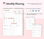 Portrait Digital Planner 2026 2027 2028 & Undated, Goodnotes Planner, Daily Planner, Weekly Planner, Notability Planner, iPad Planner