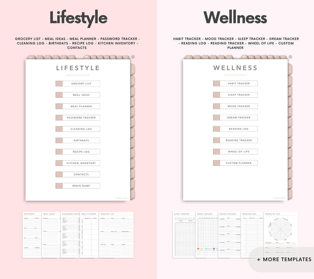 Portrait Digital Planner 2026 2027 2028 & Undated, Goodnotes Planner, Daily Planner, Weekly Planner, Notability Planner, iPad Planner