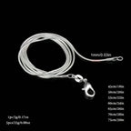 Exquisite Casual Snake Necklace Collarbone Chain Couple Pendant