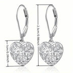 Exquisite Hollow Heart-Shaped Hoop Earrings