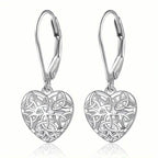 Exquisite Hollow Heart-Shaped Hoop Earrings