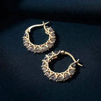 Exquisite Zirconia Hoop Earrings