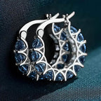 Exquisite Zirconia Hoop Earrings