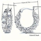 Exquisite Zirconia Hoop Earrings