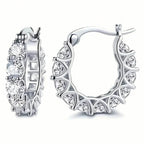 Exquisite Zirconia Hoop Earrings