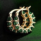 Exquisite Zirconia Hoop Earrings
