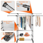 Extendable Garment Hanging Rack