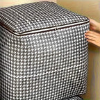 Extra Large 47.55 Gallon Plaid Thickened Storage Box
