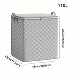 Checkerboard Canvas Portable Storage Box