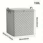 Checkerboard Canvas Portable Storage Box