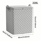 Checkerboard Canvas Portable Storage Box