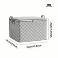 Checkerboard Canvas Portable Storage Box