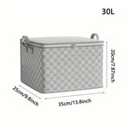 Checkerboard Canvas Portable Storage Box