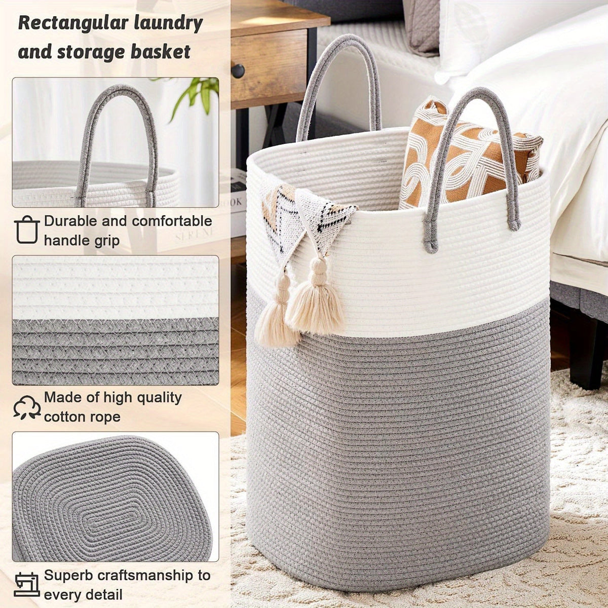 Oversized Woven Storage Bin - Ample Room, Built to Last