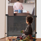 Extra Wide Child Safety Gate Retractable Door
