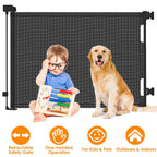 Extra Wide Child Safety Gate Retractable Door