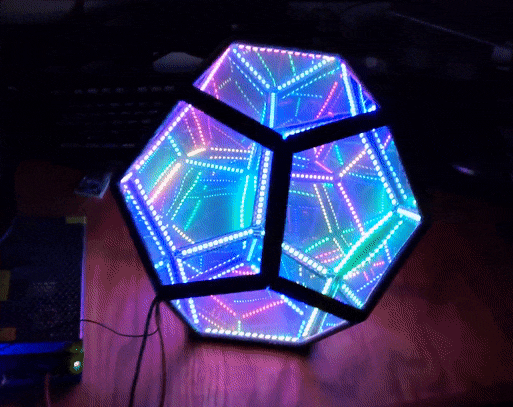Dodecahedron Color Art Light