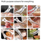 Stainless Steel Bone-Cut Kitchen Scissors