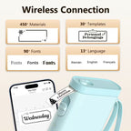 P21 Wireless Thermal Label Maker – Portable USB Printer with Paper Roll, Rechargeable & Ink-Free
