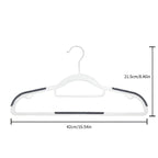 10-Pack: Heavy-Duty Plastic Anti-Skid Clothes Hangers