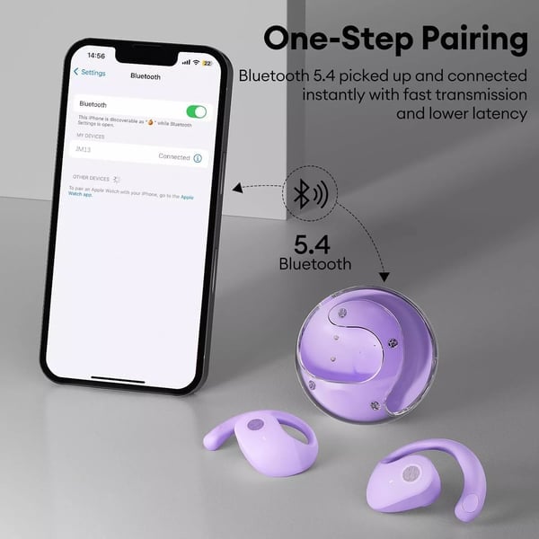 AI-Powered Wireless Bluetooth 5.4 Earphones | Ultra-Clear Translation & Perfect iOS & Android Fit!