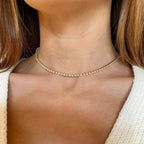 "Crystal' Tennis Necklace
