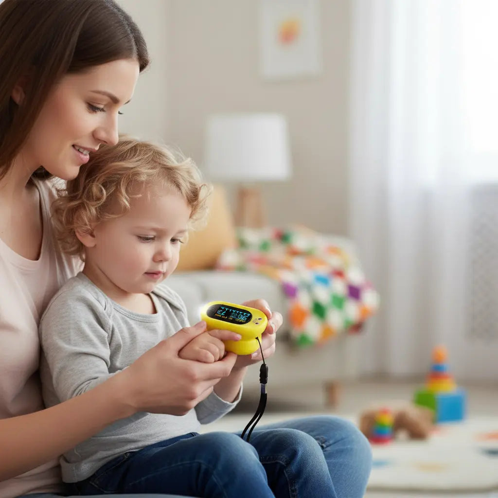 Med-Pat "Ducky" PXC-1 Kids Pulse Oximeter | Fast SpO2 & Heart Rate | FDA Cleared