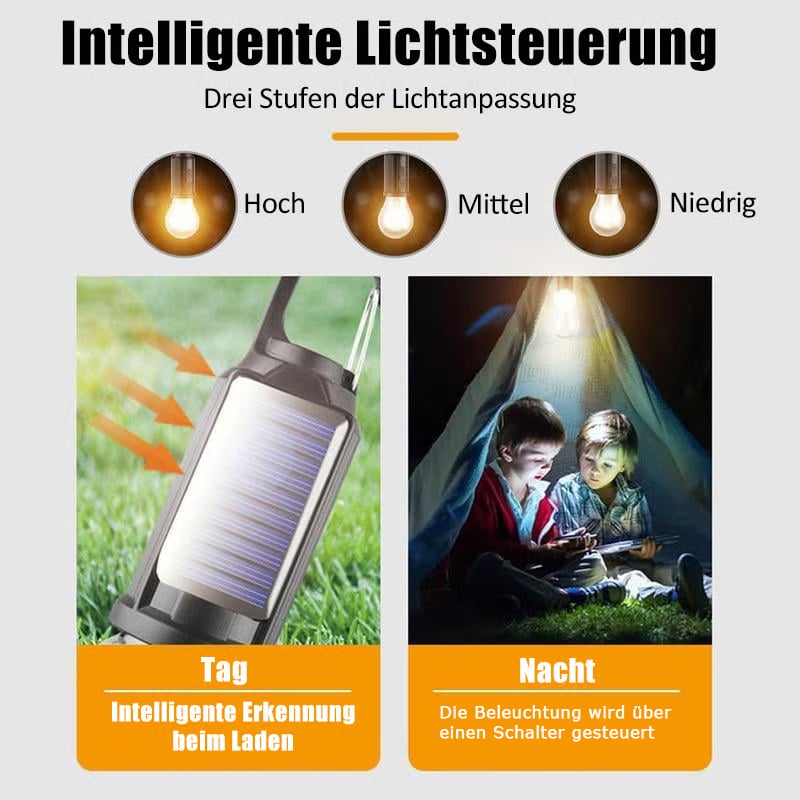 Solar Tent Lights USB Rechargeable Led Camping Lantern
