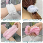 Face Washing Wrist With Sweat Wiping Bracelet Absorbing Sleeve