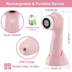Facial Cleansing Brush IPX6 Waterproof 2 Speed Face Brush