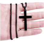 FAITHLINE NECKLACE – Classic men's necklace with stainless steel cross pendant