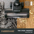 Farberware Cordless Pro Stick Vacuum Cleaner, Powerful Suction with 2 Speeds for Carpet and Hard Floors, Converts to Handheld Vacuum
