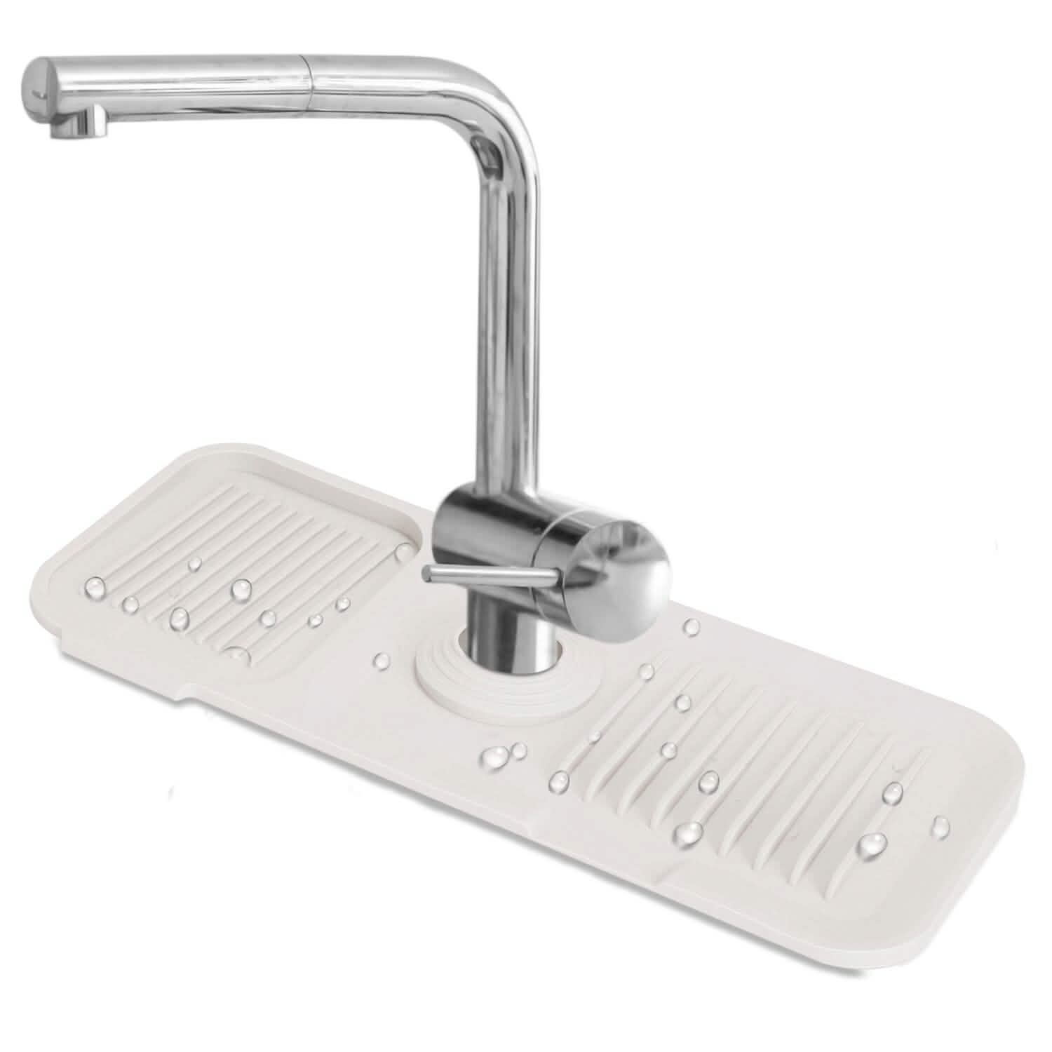 Faucet Splash Mat Sink Tray Water Drainage Pad Sponge Soap Holder