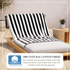 Oversized Striped Border Cabana Beach Towel - Santa Cruz