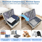 Travel Vacuum Storage Bags Cordless Compression Organizer Bag Set
