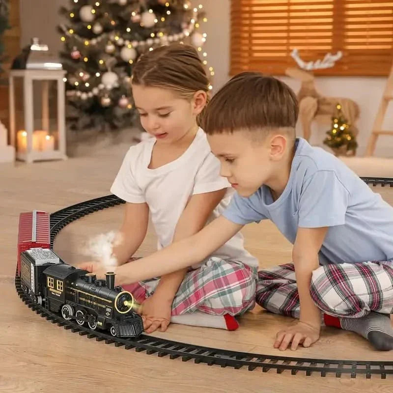 FESTITRAIN – Electric Christmas Train Set with Flexible Tracks