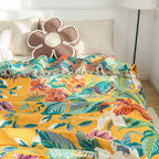 Tropical Paradise Cotton Throw Blanket