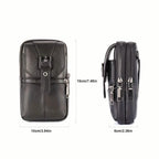 Men’s Genuine Leather Waist Bag Wallet
