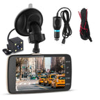 FHD 1080P Dash Cam 4" Screen Dual Cameras