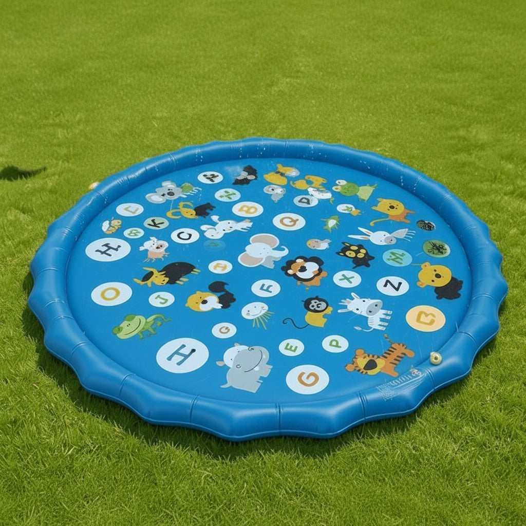 Inflatable Water Play Mat with Sprinkler