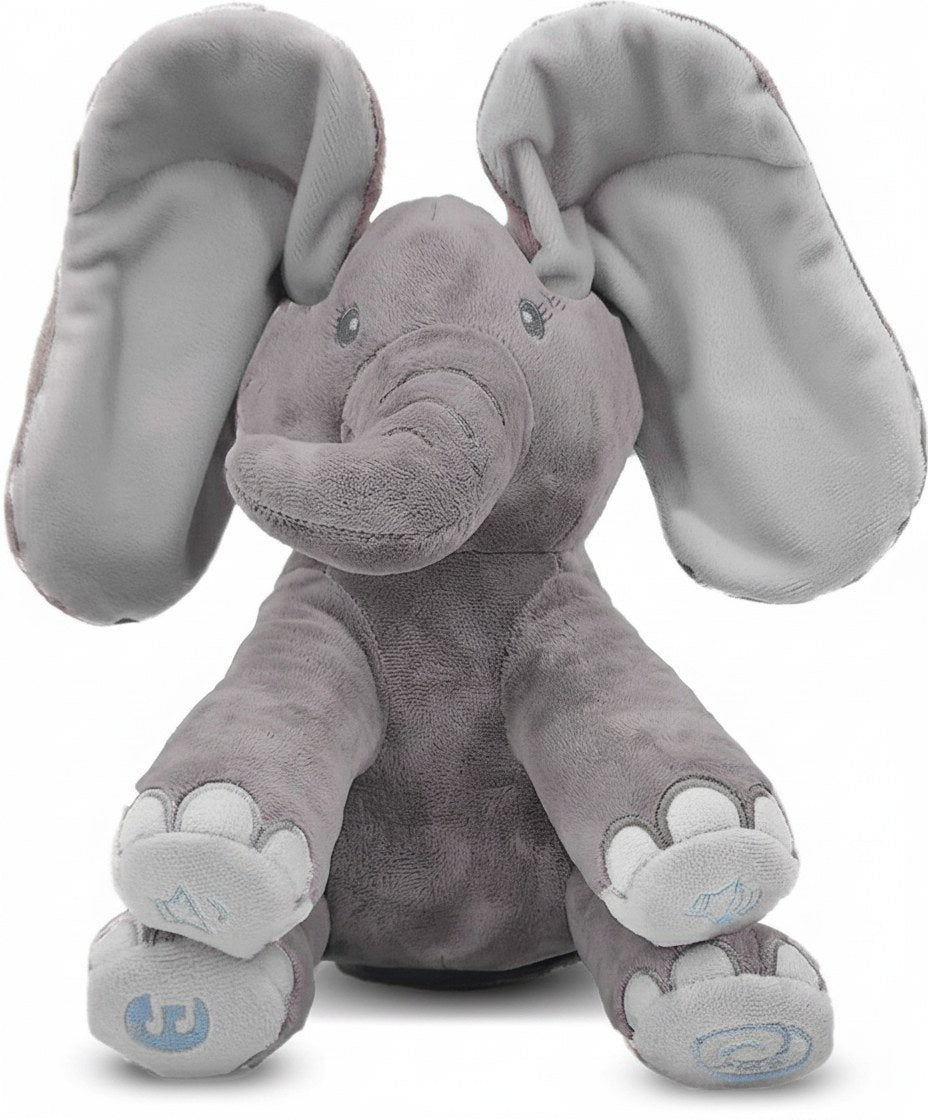 Singing Elephant Plush – Peek-a-Boo & Music Toy