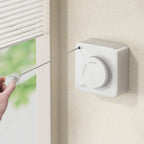 Retractable Wall-Mount Clothesline with Anti-Sag