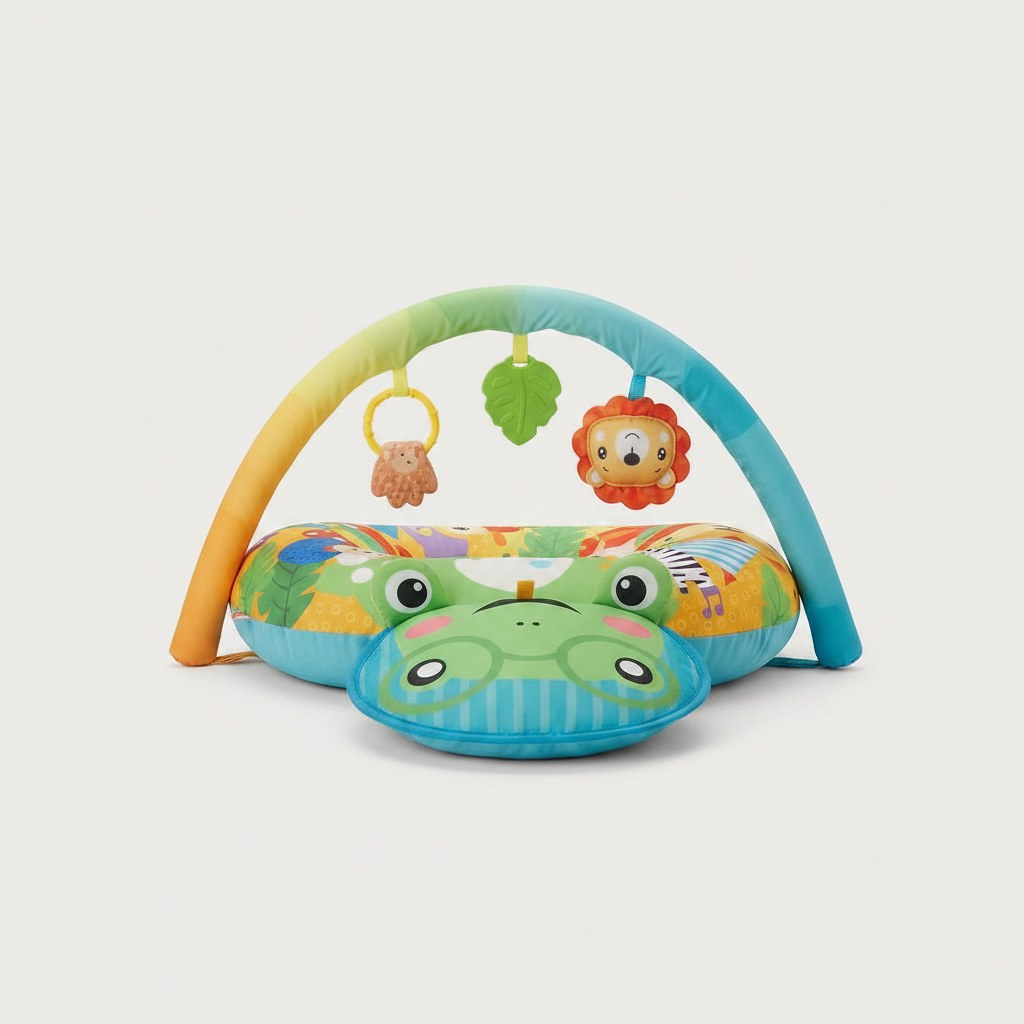 Tummy Time Pillow with Sensory Play Arch