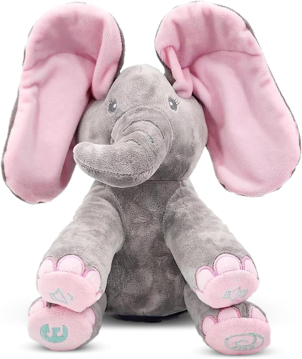 Singing Elephant Plush – Peek-a-Boo & Music Toy